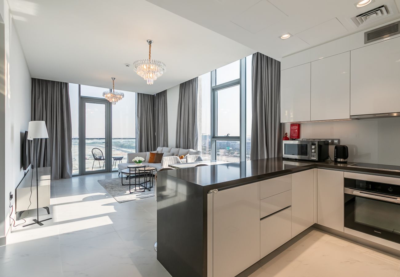 Apartment in Dubai - Lagoons and Burj Khalifa View I District One