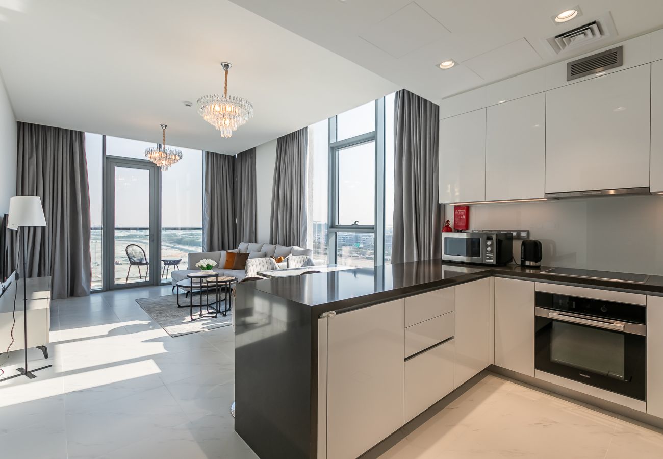 Apartment in Dubai - Lagoon-Facing 1BR Apartment | Residences 14, District One