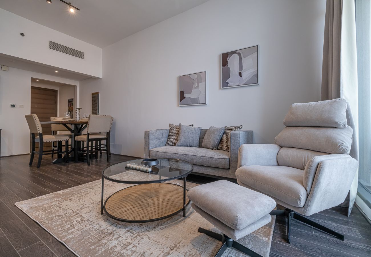 Апартаменты на Dubai - Modern 1BDR Apartment with Excellent City View / Media city 