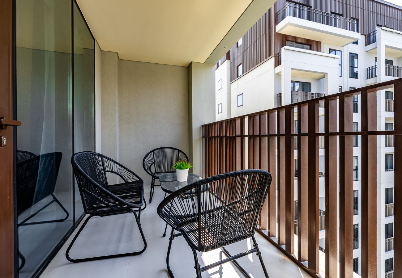 Апартаменты на Dubai - Eccentric 1-Bedroom Apartment in Dubai Creek Harbour with Stunning Views