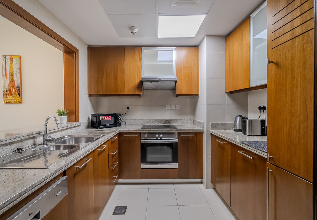 Апартаменты на Dubai - Spacious 1BDR Apartment with partial Burj Khalifa view