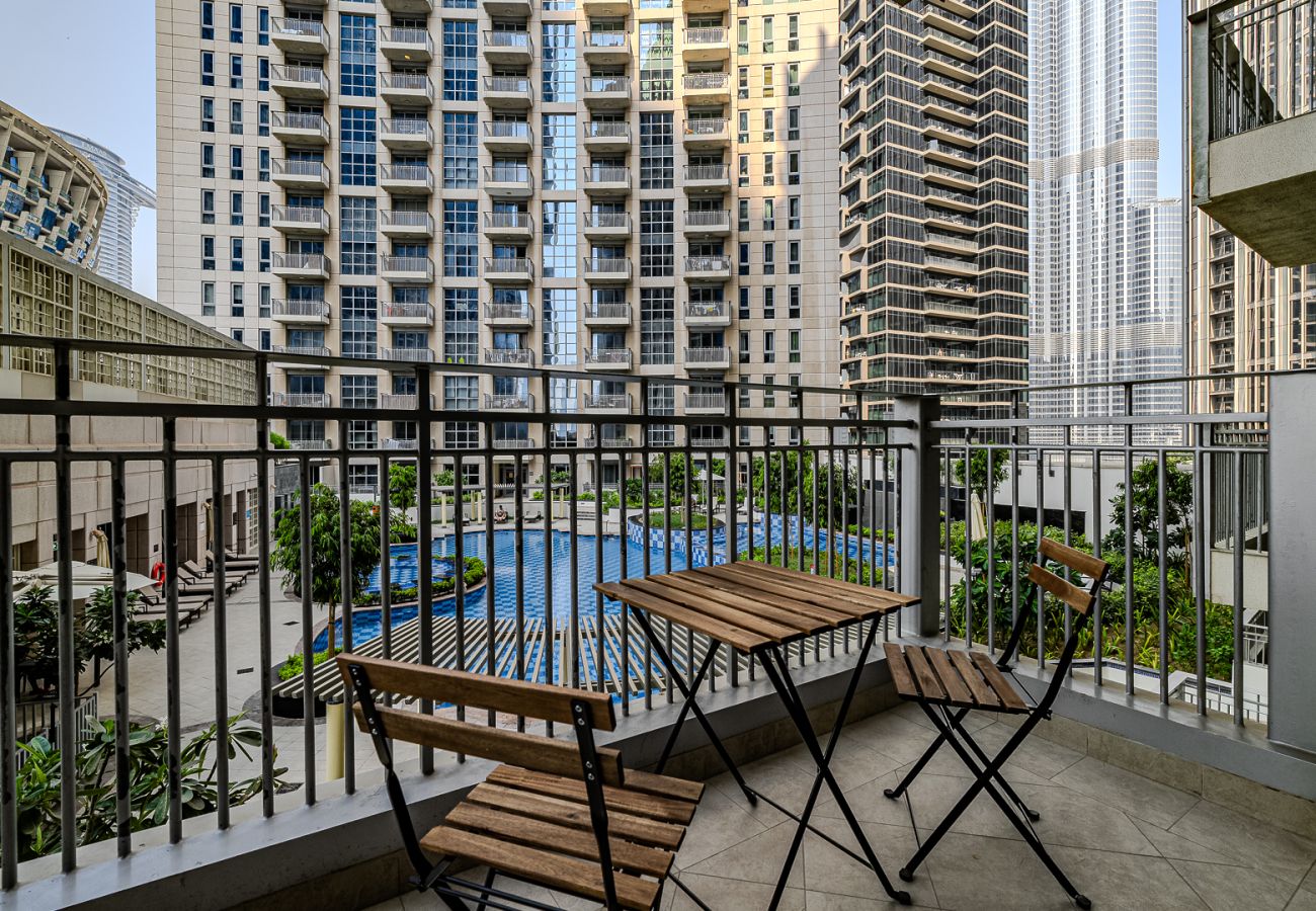 Апартаменты на Dubai - Spacious 1BDR Apartment with partial Burj Khalifa view