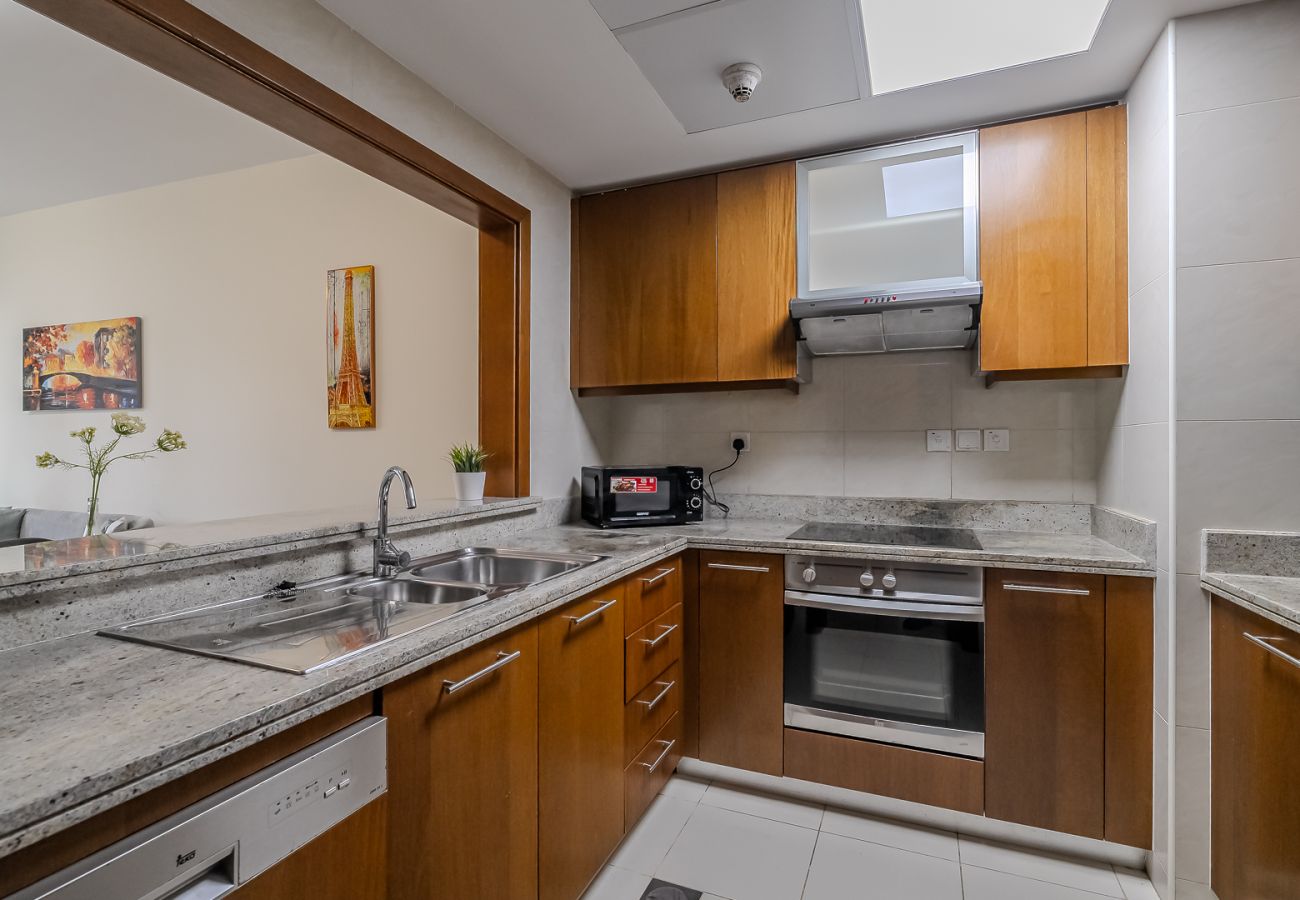 Апартаменты на Dubai - Spacious 1BDR Apartment with partial Burj Khalifa view