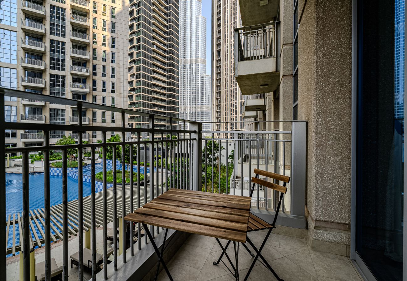 Апартаменты на Dubai - Spacious 1BDR Apartment with partial Burj Khalifa view