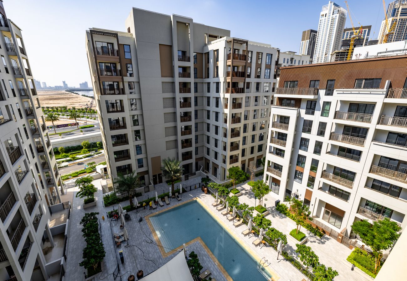 Апартаменты на Dubai - Eccentric 1-Bedroom Apartment in Dubai Creek Harbour with Stunning Views