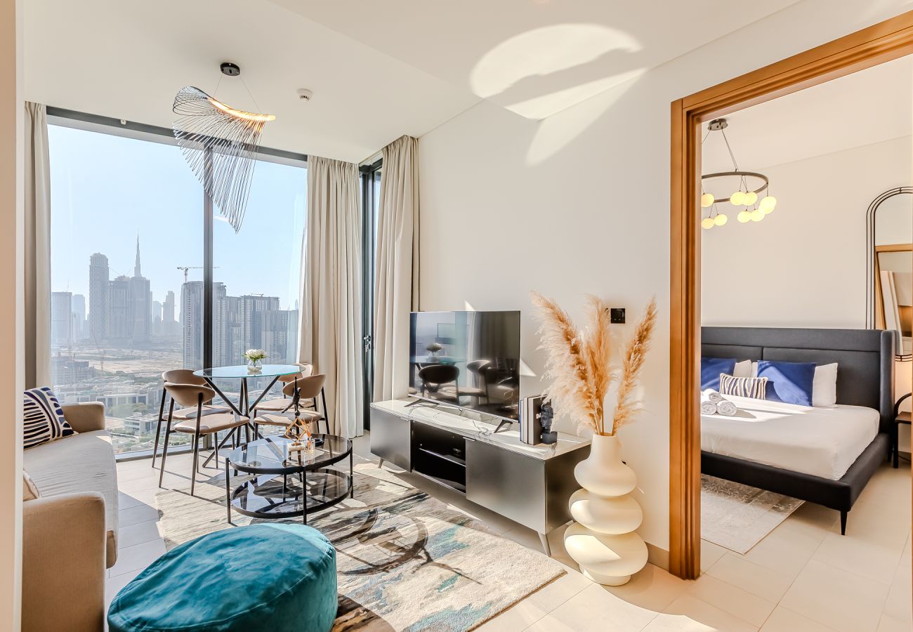 Апартаменты на Dubai - Modern & Cozy 1 BDR apartment with Burj Khalifa views