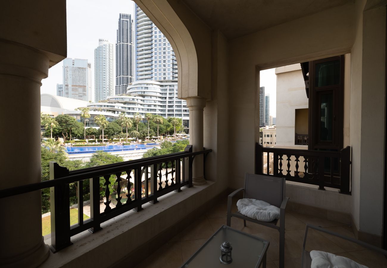 公寓 在 Dubai - Elegant 1BDR in Downtown with Burj Khalifa View