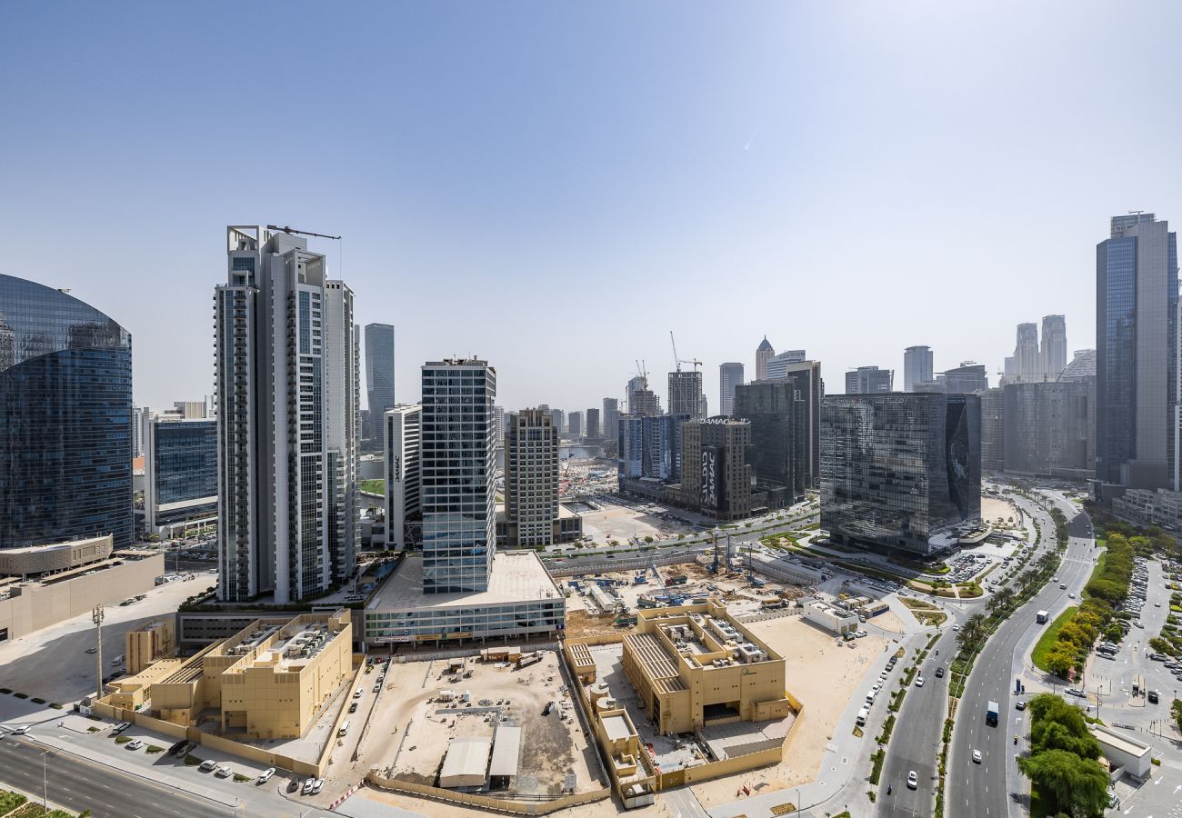 工作室 在 Dubai - Studio Next to Burj Khalifa / Large Balcony With City View