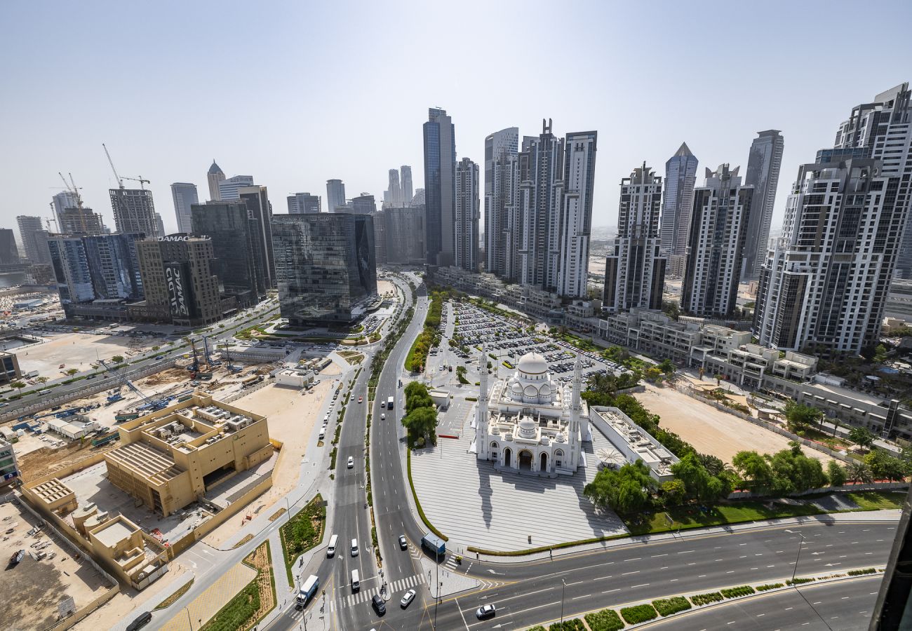 工作室 在 Dubai - Studio Next to Burj Khalifa / Large Balcony With City View