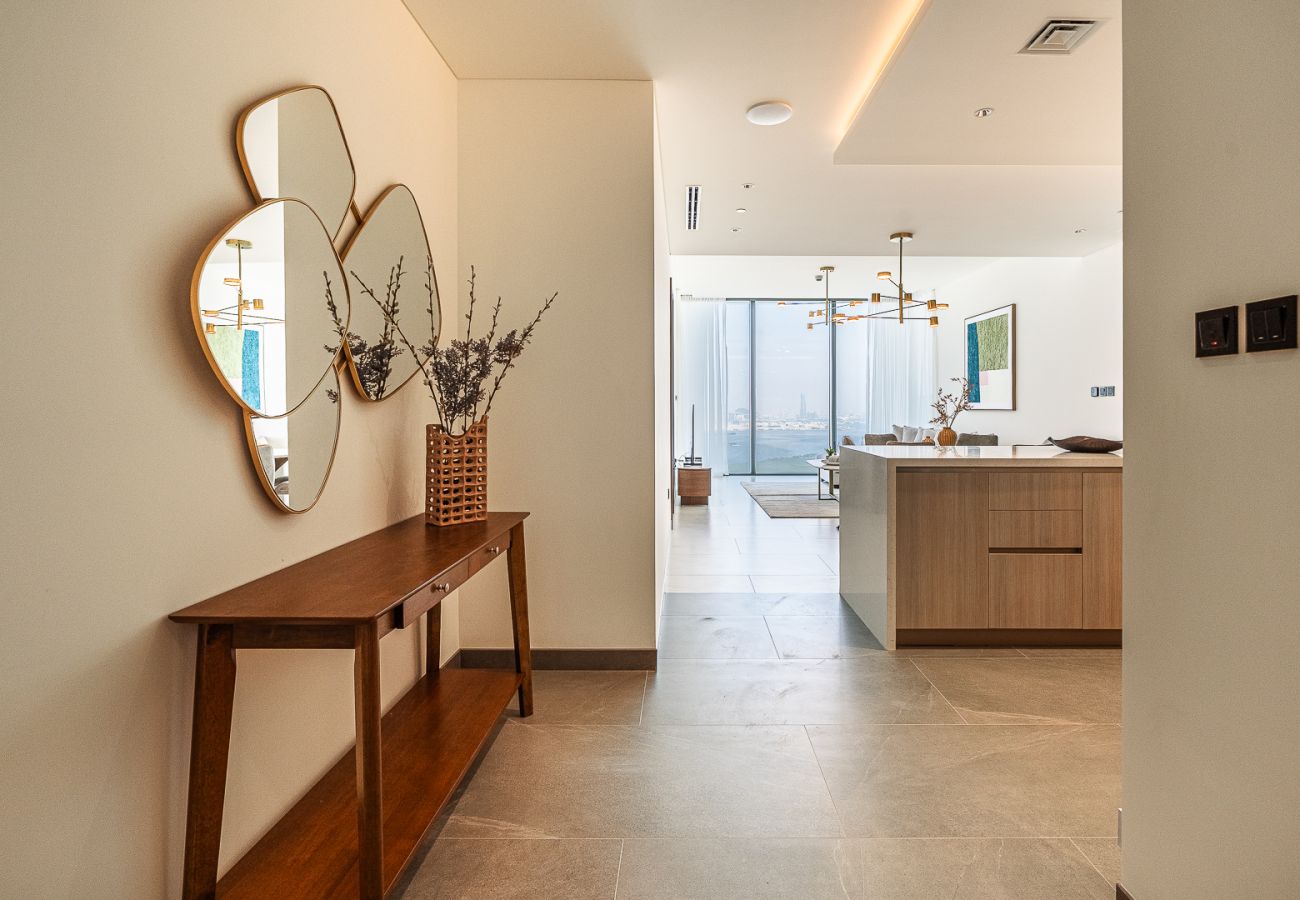 公寓 在 Dubai - Elegant 2-Bedroom Apartment with Stunning City and Water Views