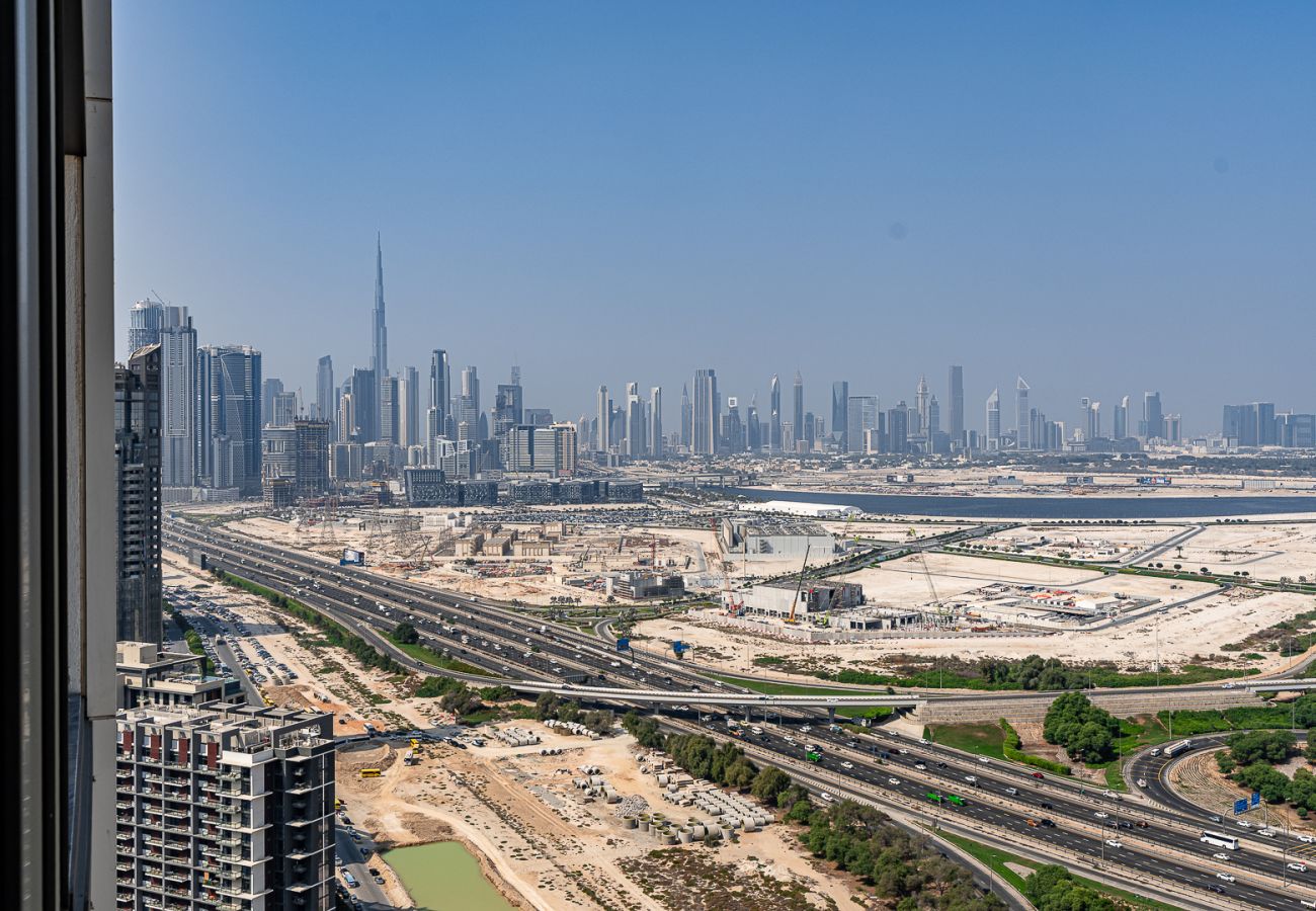 公寓 在 Dubai - Elegant 2-Bedroom Apartment with Stunning City and Water Views