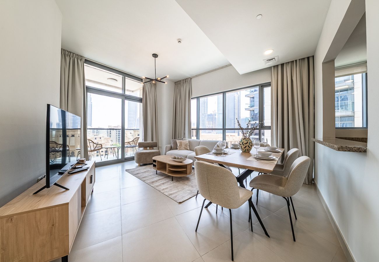 公寓 在 Dubai - Burj Khalifa View I Modern Home I 2 Bedrooms 
