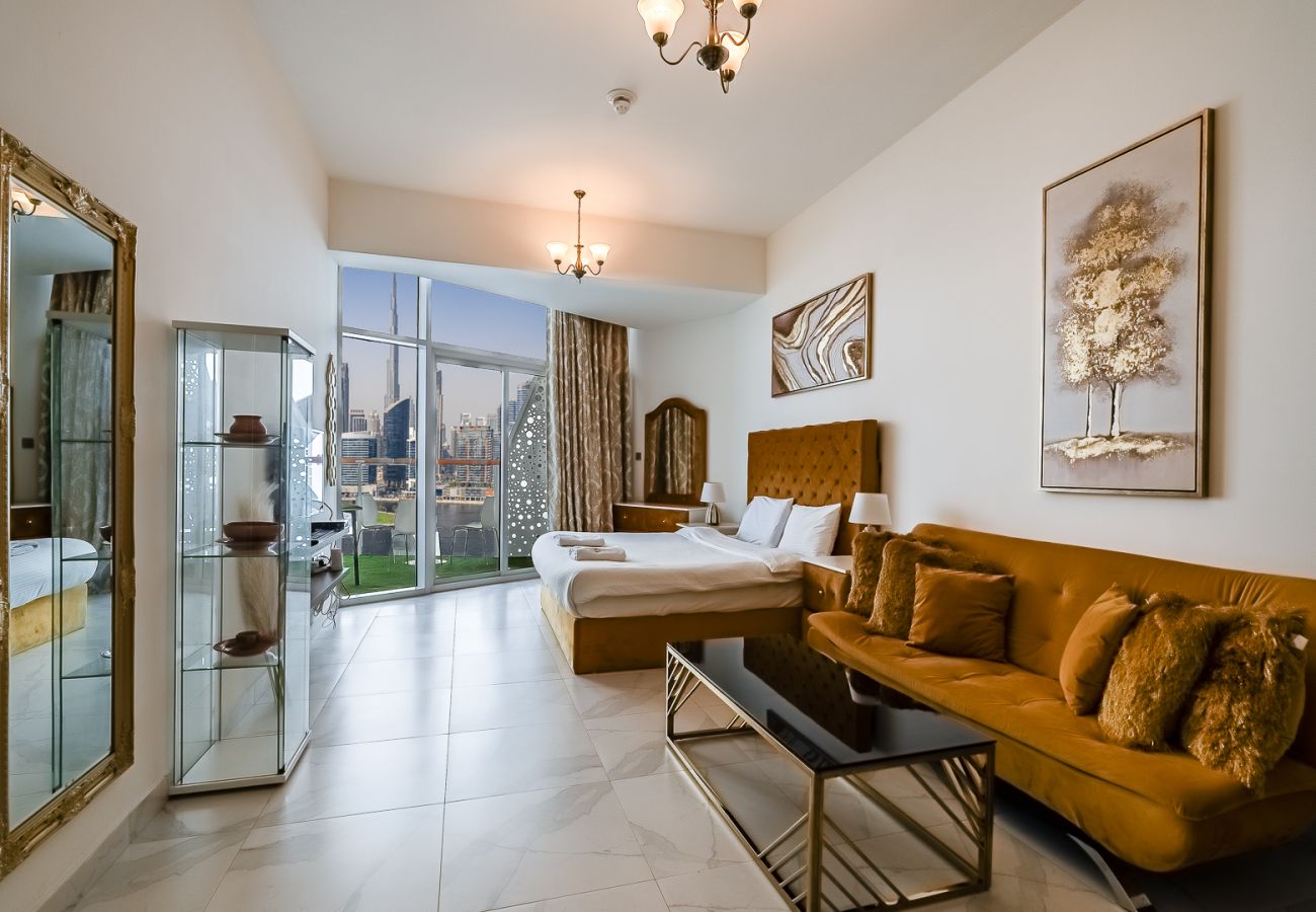公寓 在 Dubai - Studio with Burj Khalifa View