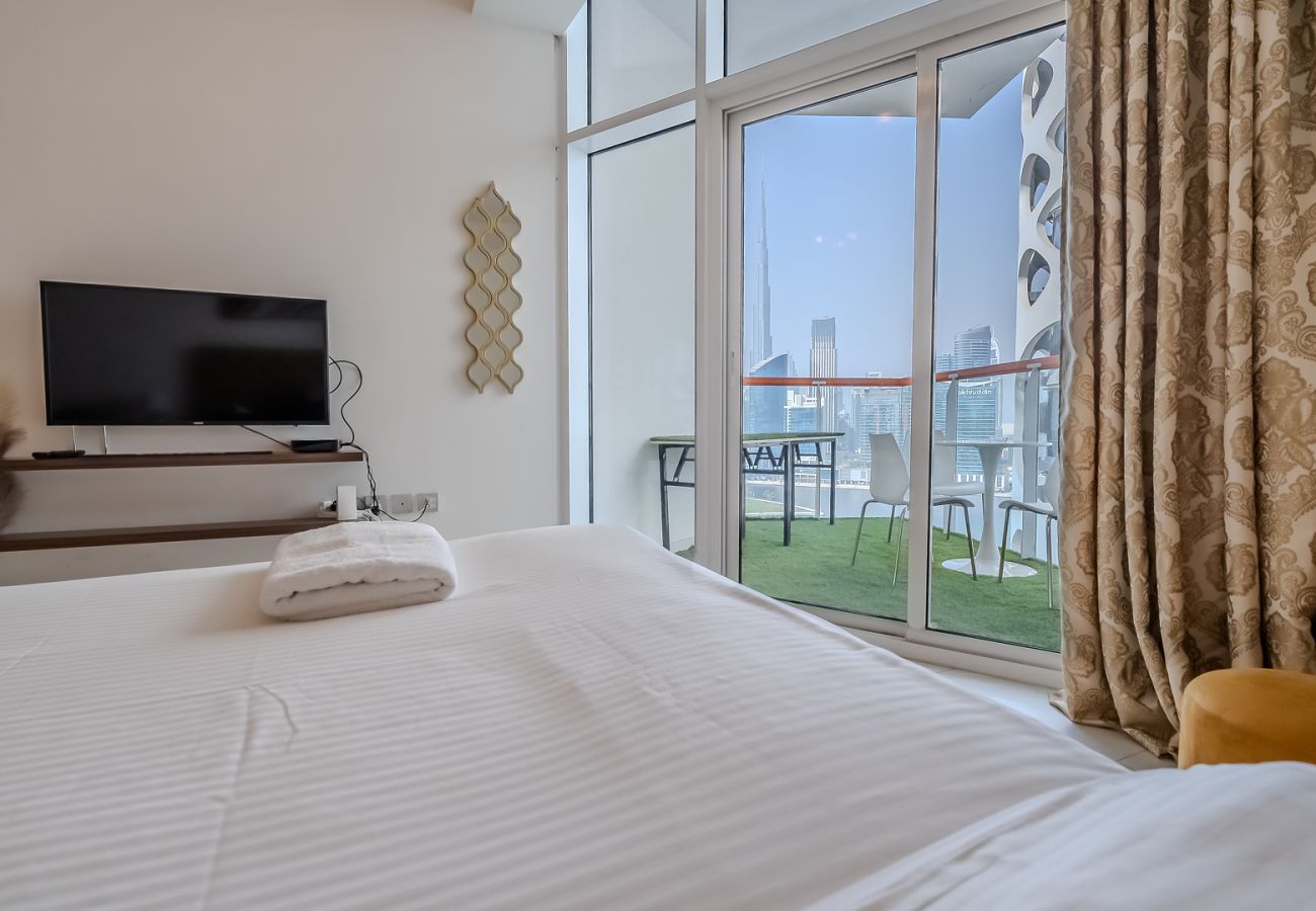 公寓 在 Dubai - Studio with Burj Khalifa View