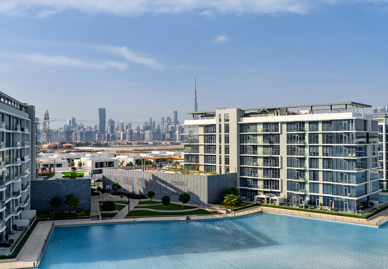 公寓 在 Dubai - 3BDR + Maid Room I District One I City view