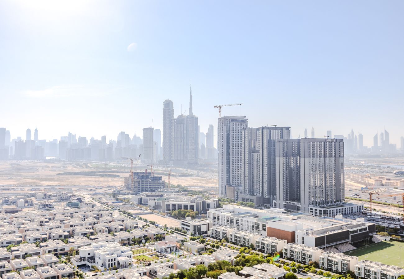 公寓 在 Dubai - Modern & Cozy 1 BDR apartment with Burj Khalifa views