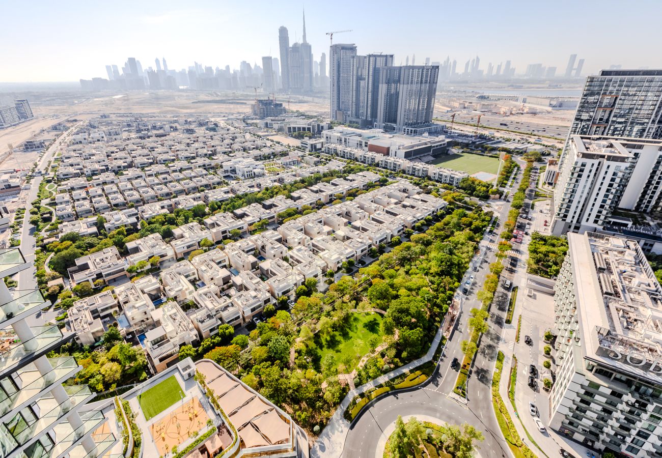 公寓 在 Dubai - Modern & Cozy 1 BDR apartment with Burj Khalifa views