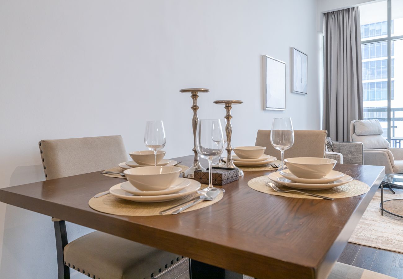 公寓 在 Dubai - Modern 1BDR Apartment with Excellent City View / Media city 