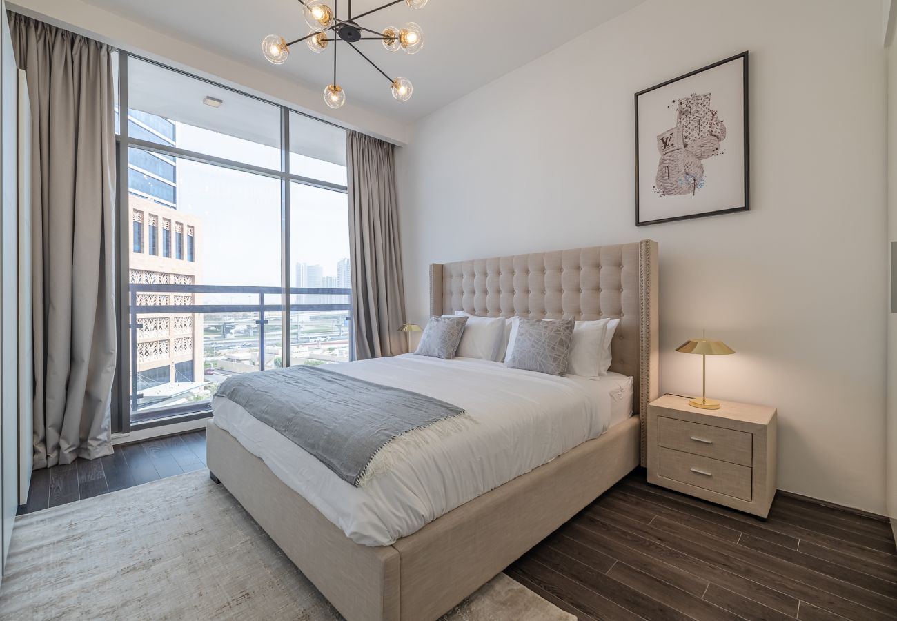 公寓 在 Dubai - Modern 1BDR Apartment with Excellent City View / Media city 