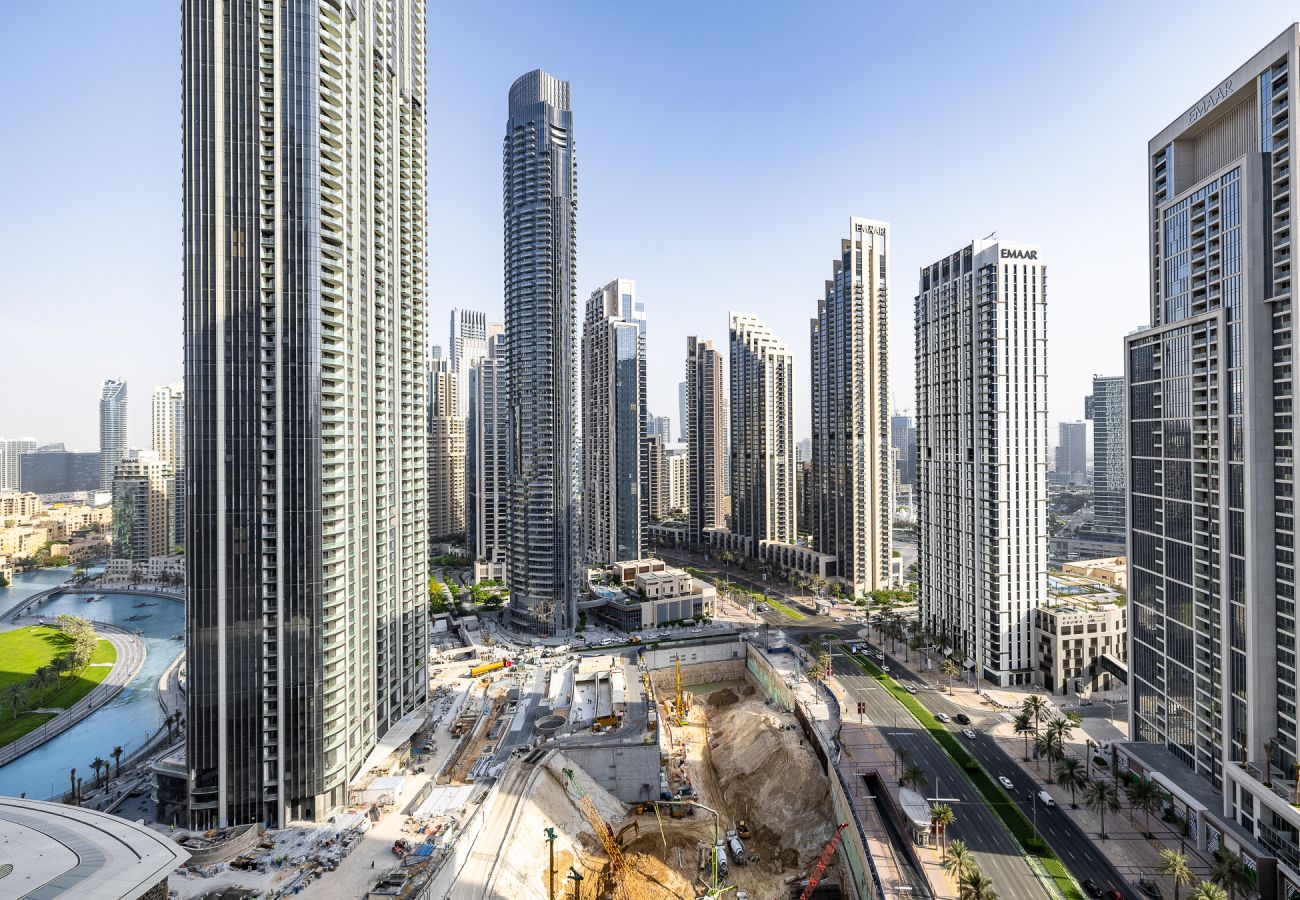 公寓 在 Dubai - Spacious 3-Bedroom Apartment with Stunning Downtown City Views