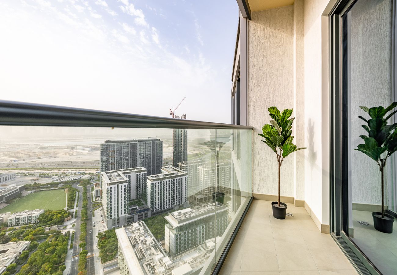 公寓 在 Dubai -  Modern 1-Bedroom Apartment with Burj Khalifa Views | Sobha Waves I 3515