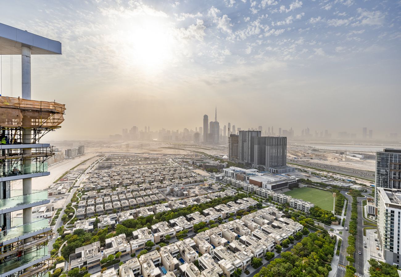 公寓 在 Dubai -  Modern 1-Bedroom Apartment with Burj Khalifa Views | Sobha Waves I 3515