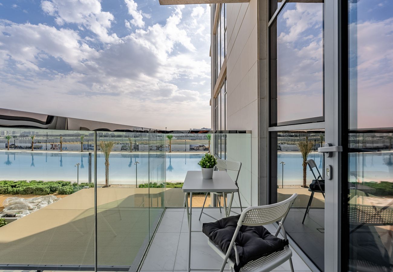 公寓 在 Dubai - Modern 1-Bedroom Apartment with Lagoon & Burj Khalifa Views | District One, MBR City