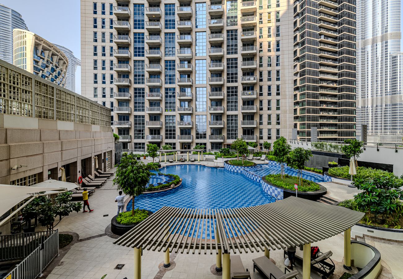 公寓 在 Dubai - Spacious 1BDR Apartment with partial Burj Khalifa view