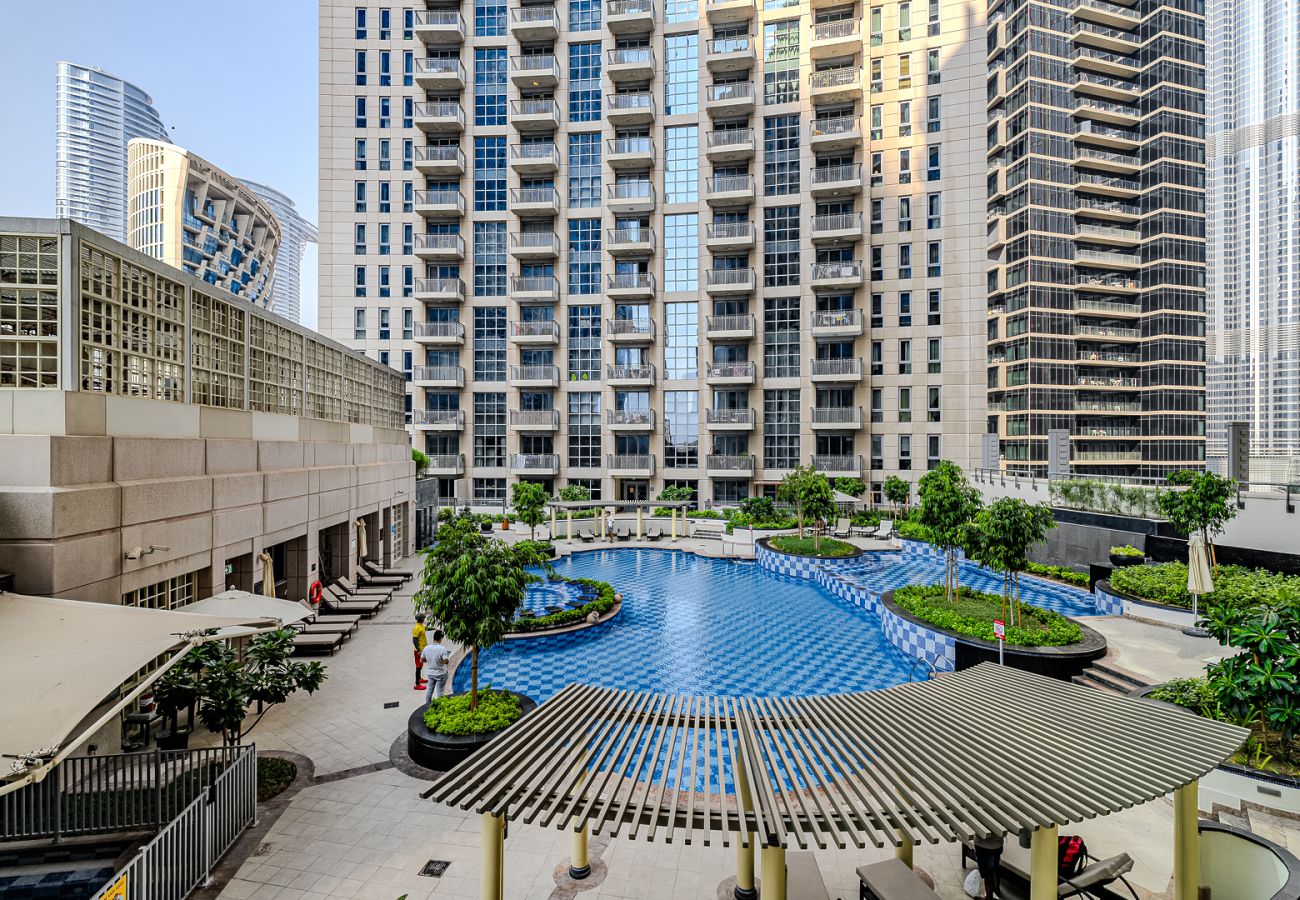 公寓 在 Dubai - Spacious 1BDR Apartment with partial Burj Khalifa view
