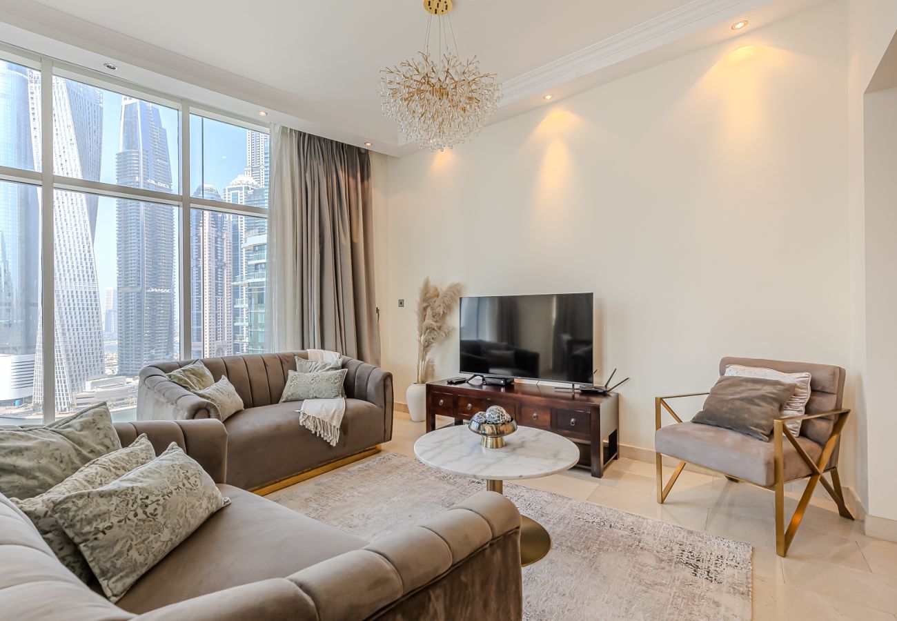 公寓 在 Dubai - Spacious 3BDR Apartment in Marina with Office