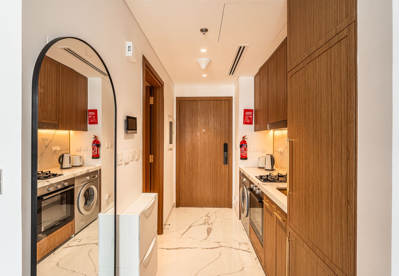 工作室 在 Dubai - Modern Studio Apartment with Outdoor views I Azizi 67